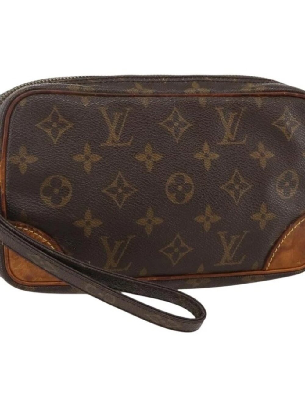 LOUIS VUITTON Monogram Marly Dragonne PM Clutch Bag